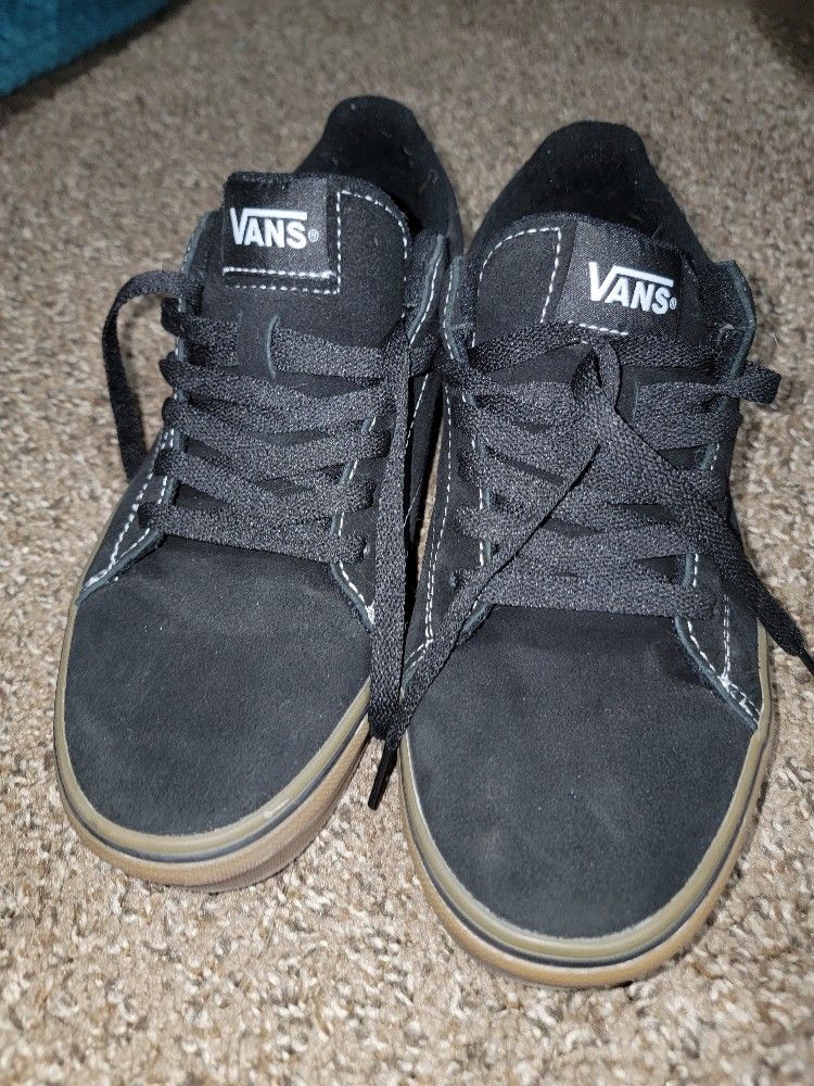 Brand new Vans with skull embroidery