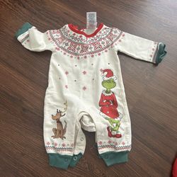 The Grinch Baby Coverall, Sizes 0/3 Months 