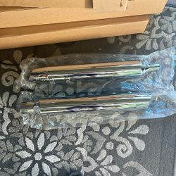 Harley Davidson Cobra 909 Chrome Uppercut Slip On Exhaust 