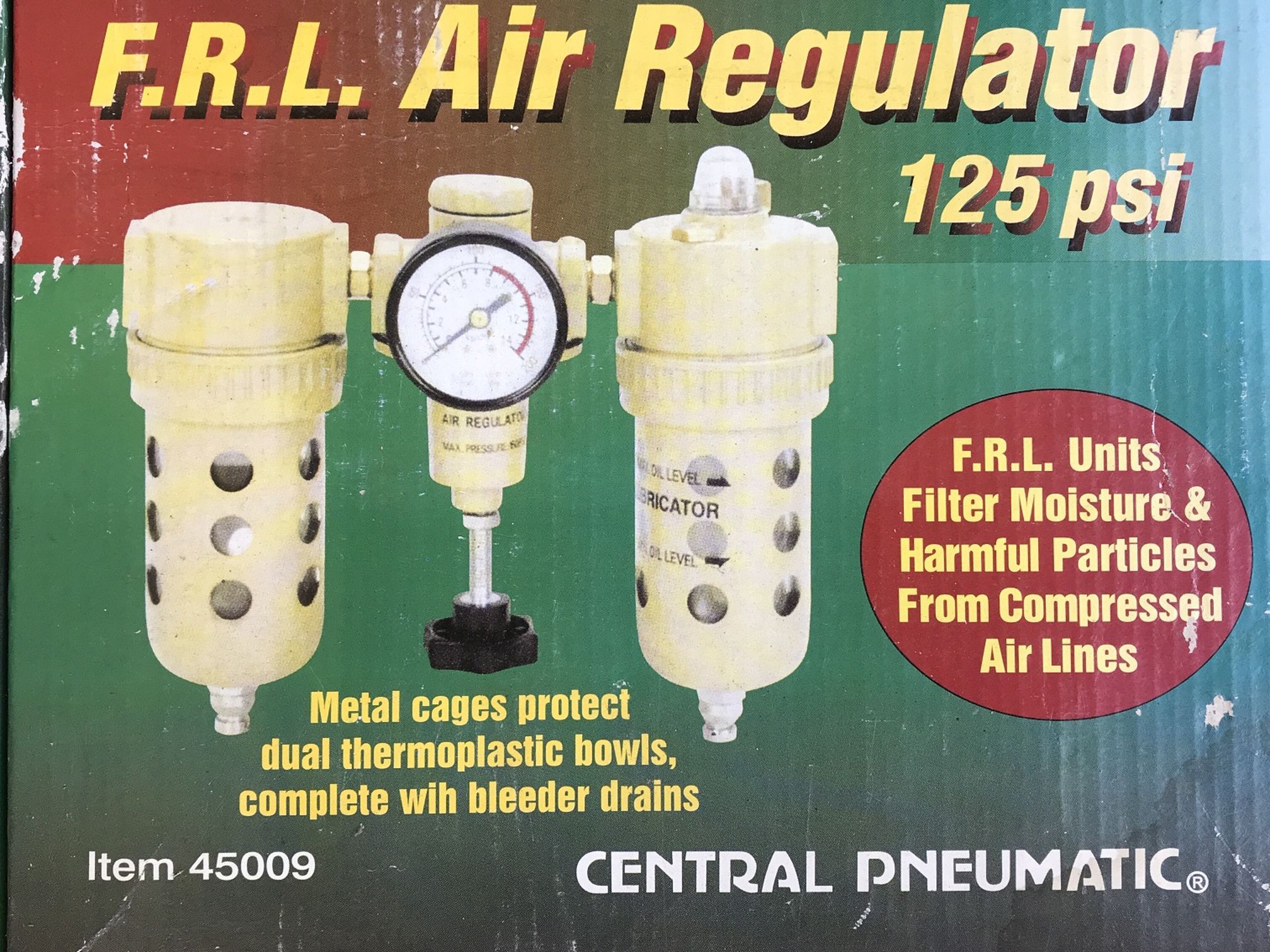 new air compressor regulator/filter/lubricator