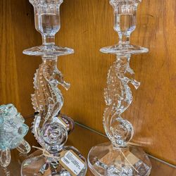 Waterford Seahorse Candlesticks