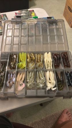 Tackle box full of grubs and more