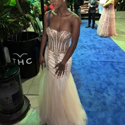 Prom Courset Champagne Dress