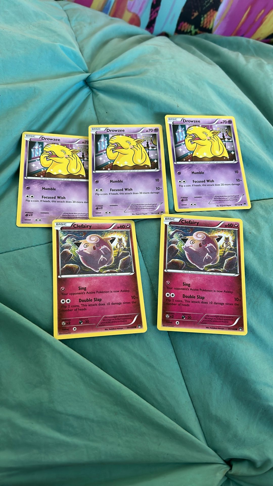 5 Pokemon Card Lot