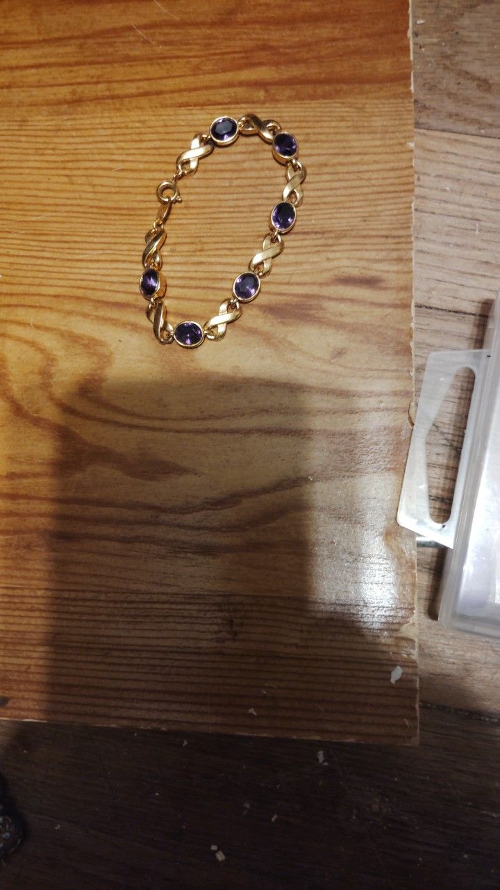 purple bracelet