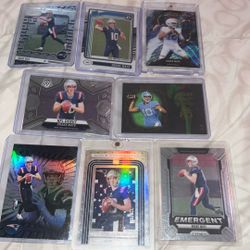 Drake Maye Rookie card lot 8 cards 