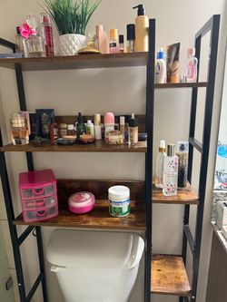 Over-the-Toilet Shelf Storage Unit