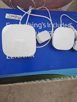 Amazon eero Mesh Wifi System Bundle - eero Pro 6E + eero 6