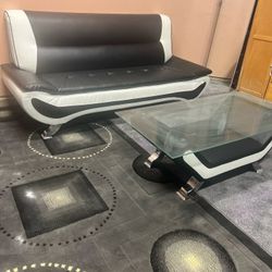 Designer Couch W/ Matching Table