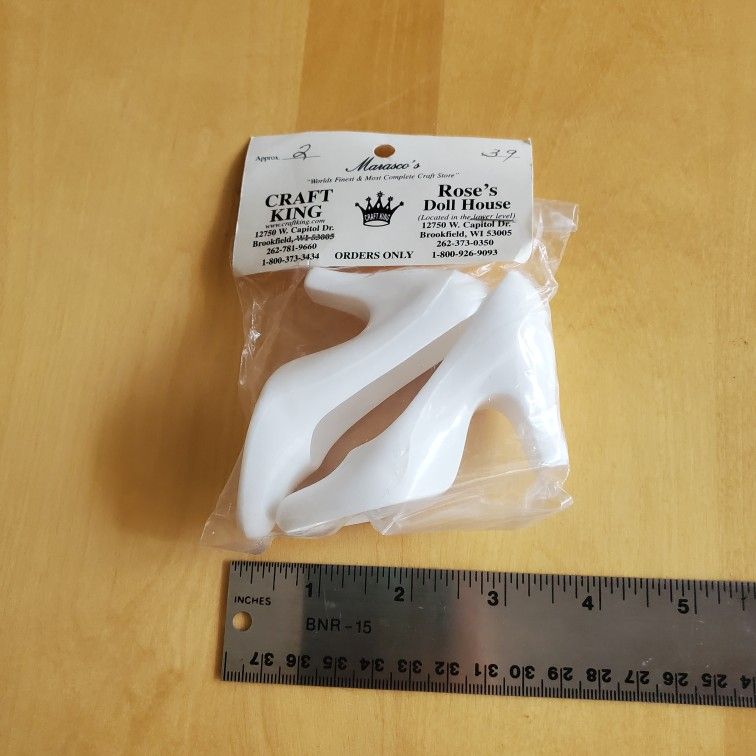 Plastic Craft Heel Shoe Toy Craft Parts