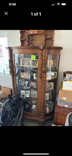 Vintage Solid Oak Hutch