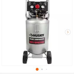Husky 20 Gal. Vertical Electric-Powered Silent Air Compressor