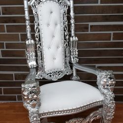 Silver King Throne Chair