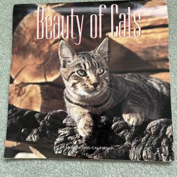 Vintage 1995 beauty of cats calendar
