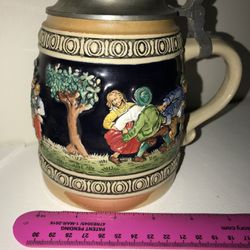 German beer stein Fat mug vintage antique Authentic Germany
