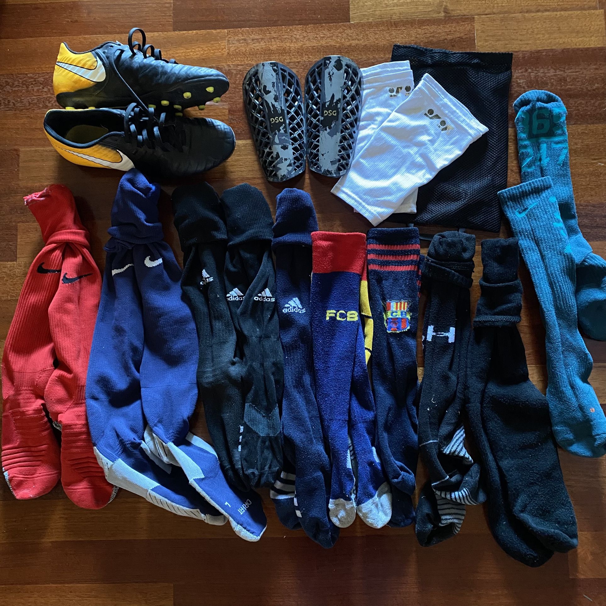 Soccer Equipment, Cleats, Shin pads, Socks, Adidas, Nike & More