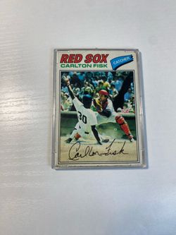 1977 Topps Carlton Fisk #640 Baseball Card Ungraded