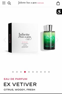 BRAND NEW Juliette has a gun Eau de Parfum EX VETIVER unisex fragrance