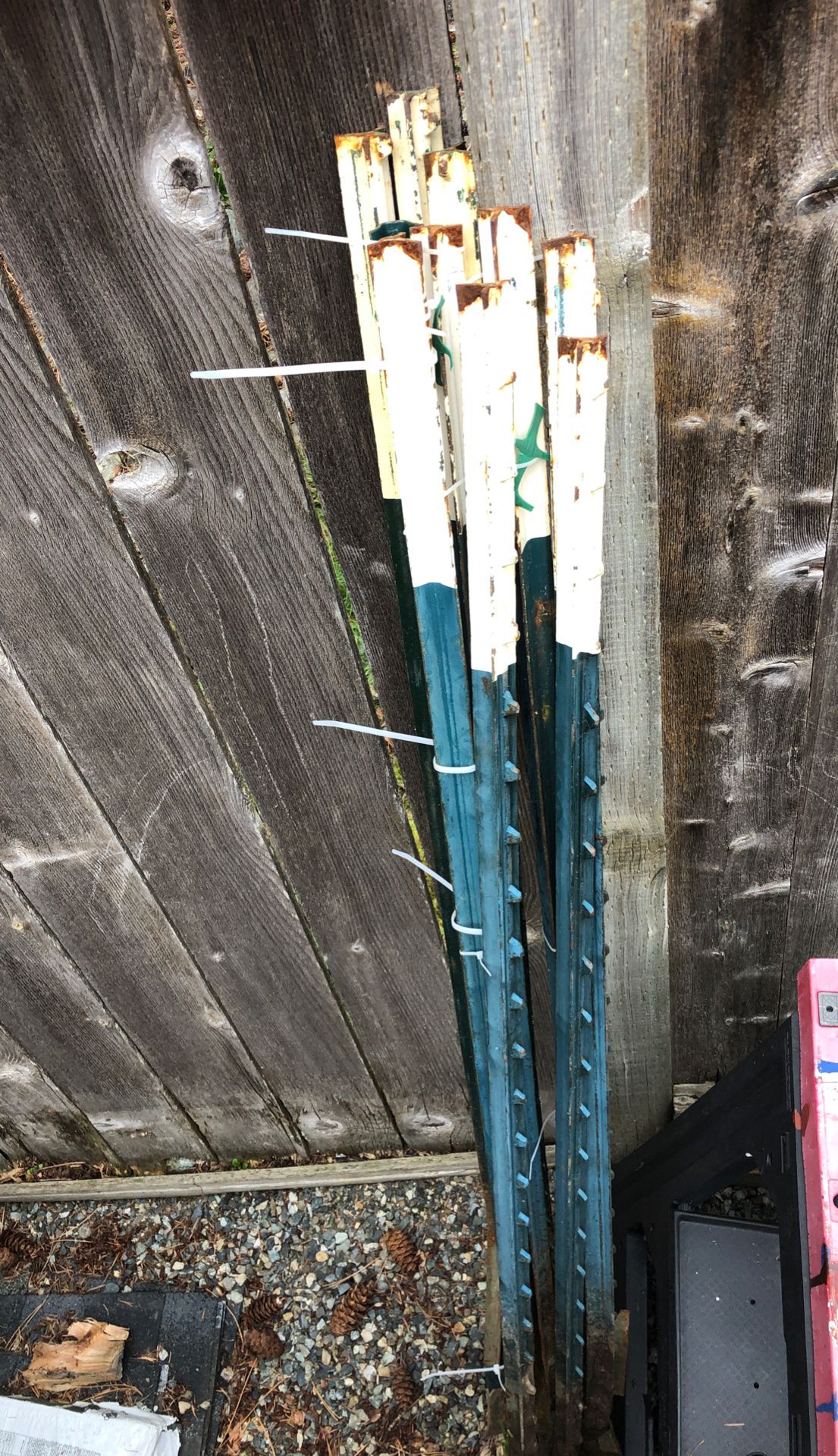 FREE Metal fence stakes.