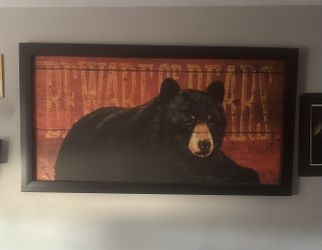 Large bear canvas