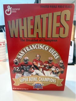 San Francisco 49ers Superbowl XXIX Wheaties Box