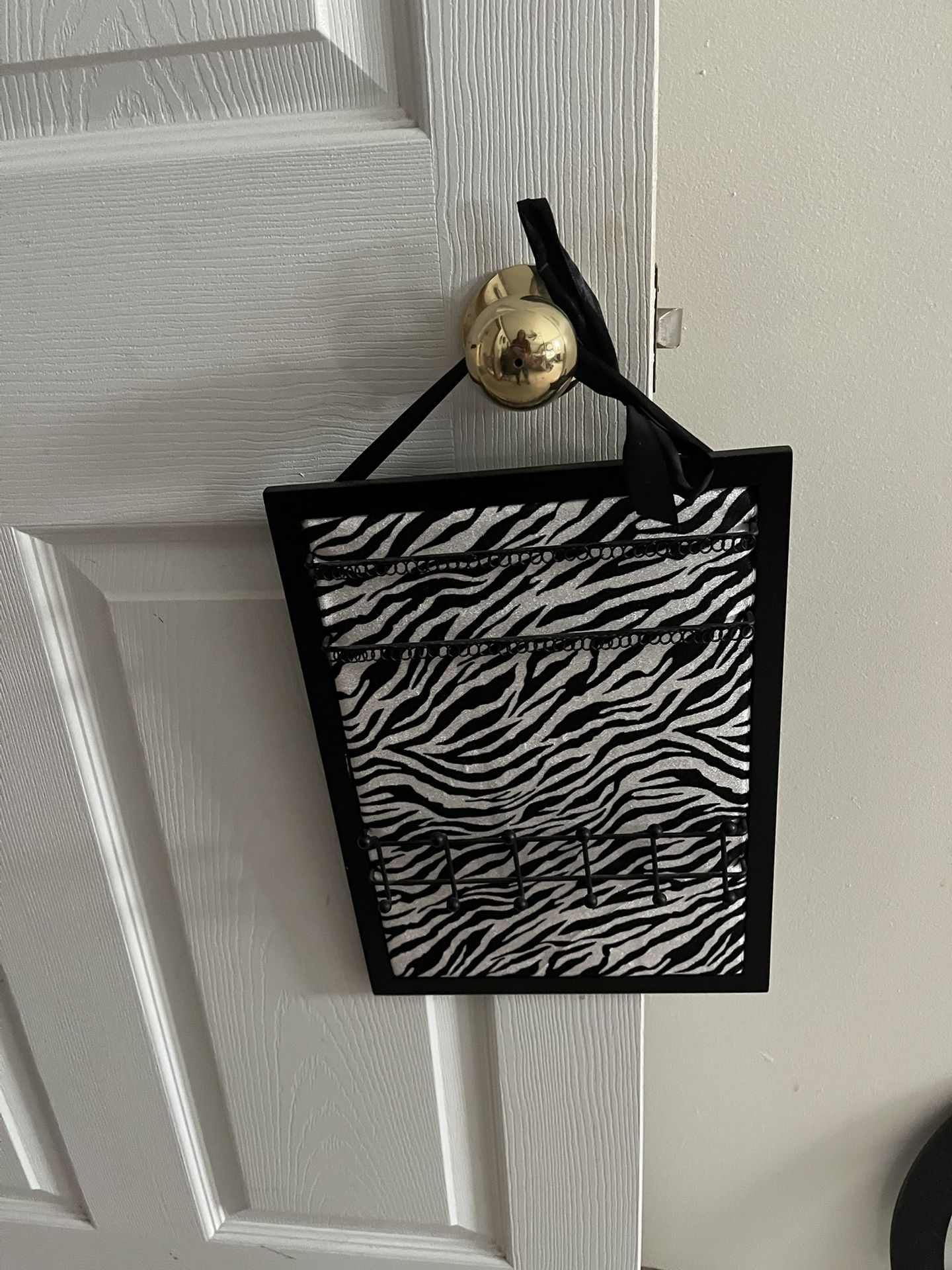 Zebra Print Jewelry Holder