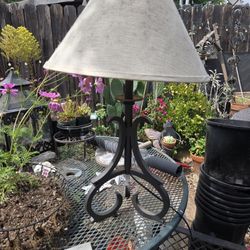 Lamp- Wrought Iron Base