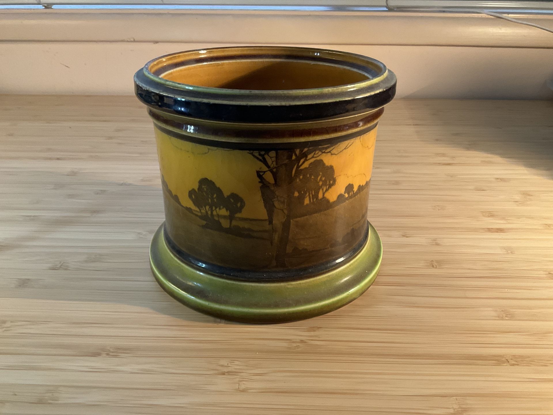 Early 20th Century Vintage Royal Doulton Ceramic Planter Jardiniere Arts & Crafts