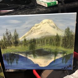 My Rainier Old Oil Painting