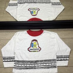 Vintage Kids / Toddlers 1990s Wildlife Protector Tribal Long Sleeve Shirt  