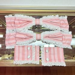 Handmade Headbow, Back Bow, and Cuff set