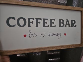 Coffee bar frame