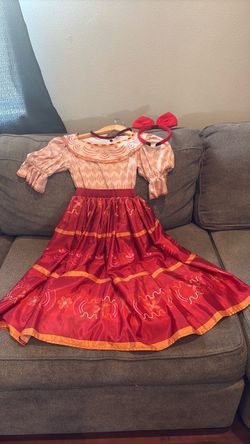 Encanto Dolores Costume Dress with Headband