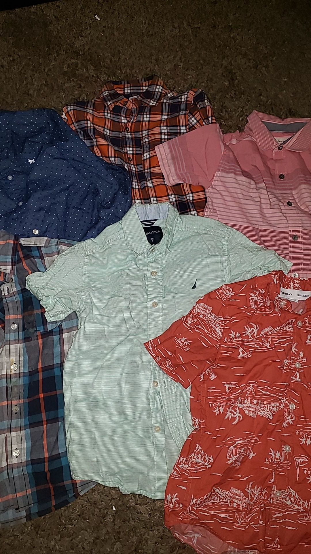 Boys button up shirts size: 7&8