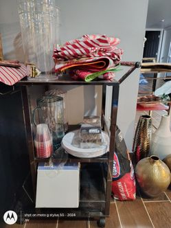 Black Bar Cart
