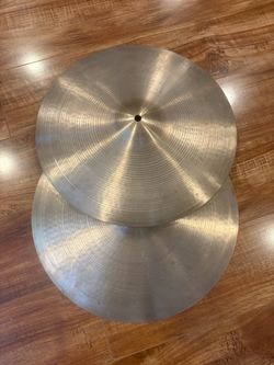 Drum set hi hats, 15” with 70’s stamp $200