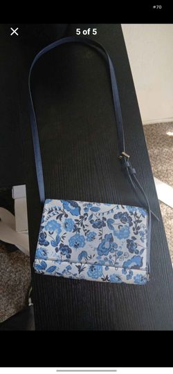 Kate Spade Blue Floral Crossbody Bag