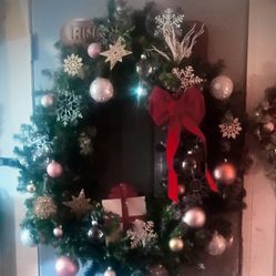 New Artificial Christmas Wreath Handcrafted 44 In X 44 In It Will Take Half Of Your Front Door