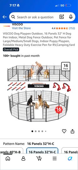 Fence for animal 32x29 with 16 panels