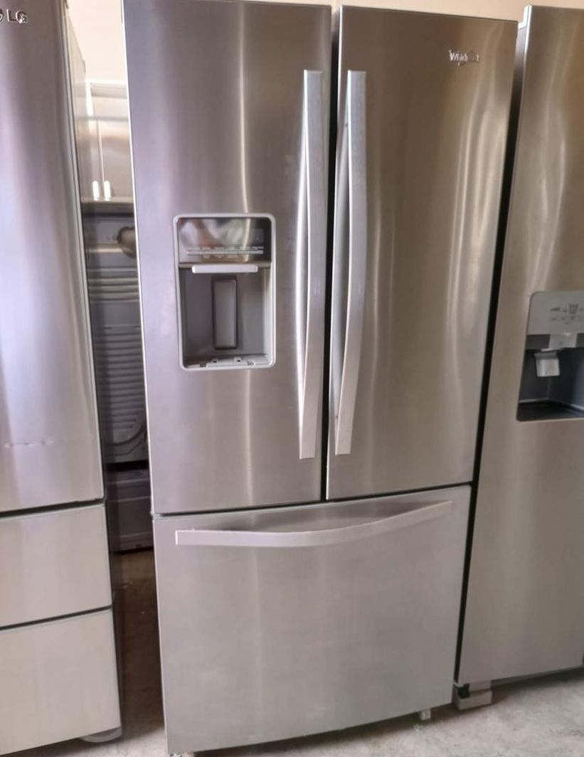 Whirlpool 3 Door Stainless Steel Refrigerator Fridge
