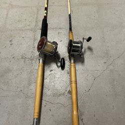 Lot 2 Fishing Poles With Reels 6ft, 10ft, 12ft, Neuprene Waders for Sale in  North Plainfield, NJ - OfferUp