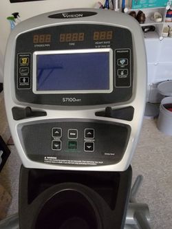 Vision Fitness S7100HRT Elliptical Console