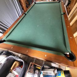 Large Wooden Pool Table
