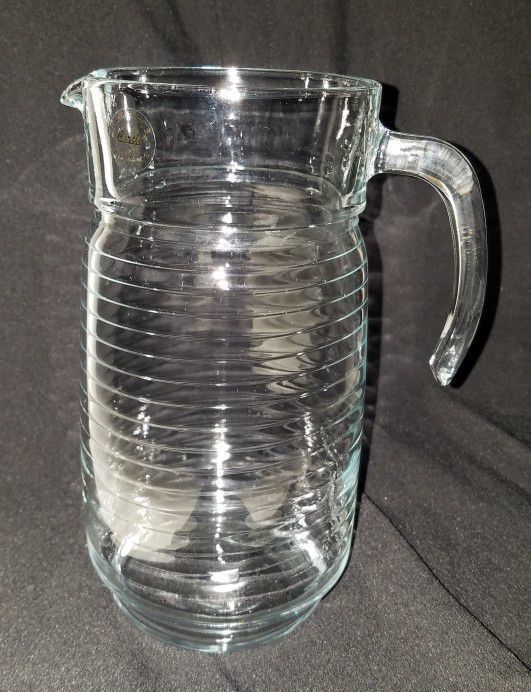 Pasabahce, Circle Art Of Glass, Pitcher Made In Turkey