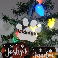 Personalized Christmas Ornaments 3.5 Inch Dia. $6 Ea Most ?'s Answered In The Description 👇