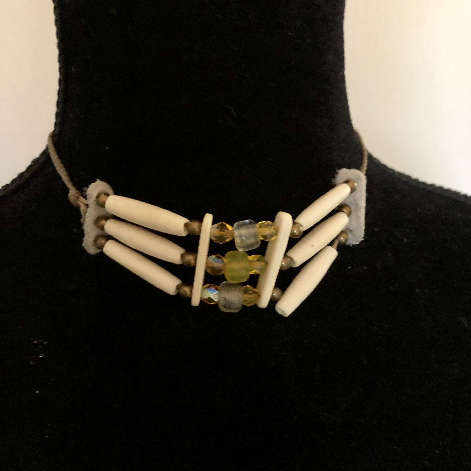 Hair Pipe Choker Beaded 