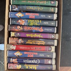 Vintage VHS Movie Lot w VCR and HDMI converter – Disney Classics + Black Diamond – $50 OBO (Local Pickup)