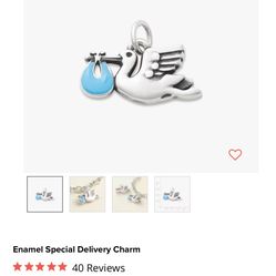 James Avery Enamel Special Delivery Charm