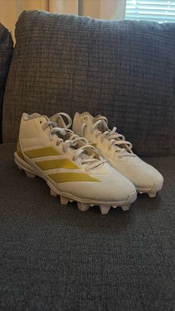 used 1 time adizero football cleats