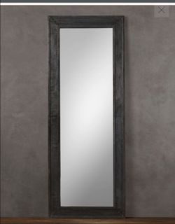 RH Restoration Hardware Zinc Floor Mirror